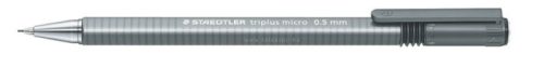 Nyomósirón, 0,5 mm, STAEDTLER "Triplus Micro", szürke