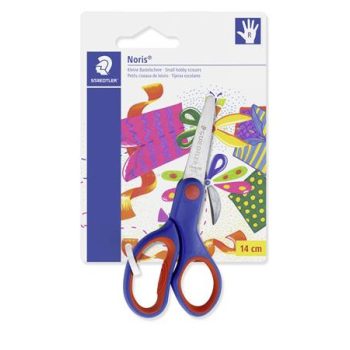   Olló, iskolai, 14 cm, STAEDTLER "Noris Club", kék