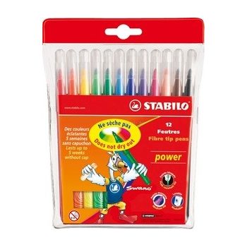 STABILO Power 280 filckészlet  2mm, 12 különböző szín