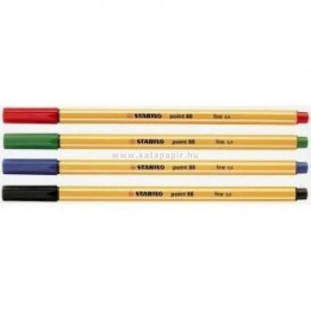 TŰFILC 4-ES KÉSZLET 0,4MM 88/4 STABILO POINT 88