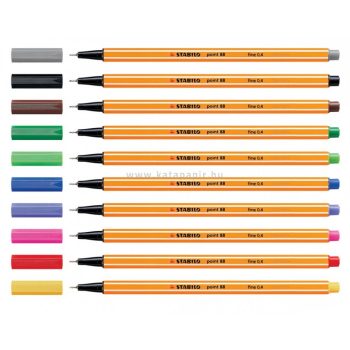 TŰFILC 0,4MM 88/40 PIROS STABILO POINT 88