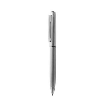   Golyóstoll, ezüst, "Oslo", black diamond SWAROVSKI® kristállyal, 13 cm, ART CRYSTELLA®