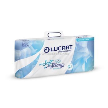   Toalettpapír, 3 rétegű, kistekercses, 10 tekercs, LUCART "Soft and Strong", fehér 10 tek/csom