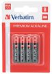 Elem, AAA mikro, 4 db, VERBATIM "Premium"