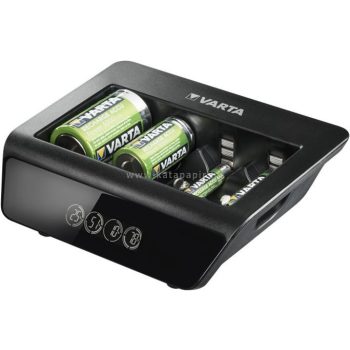   Elemtöltő, univerzális AA/AAA/C/D/9V, LCD kijelző, VARTA "Universal"