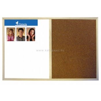 Kombi tábla, 60x80 cm, fakeret, VICTORIA